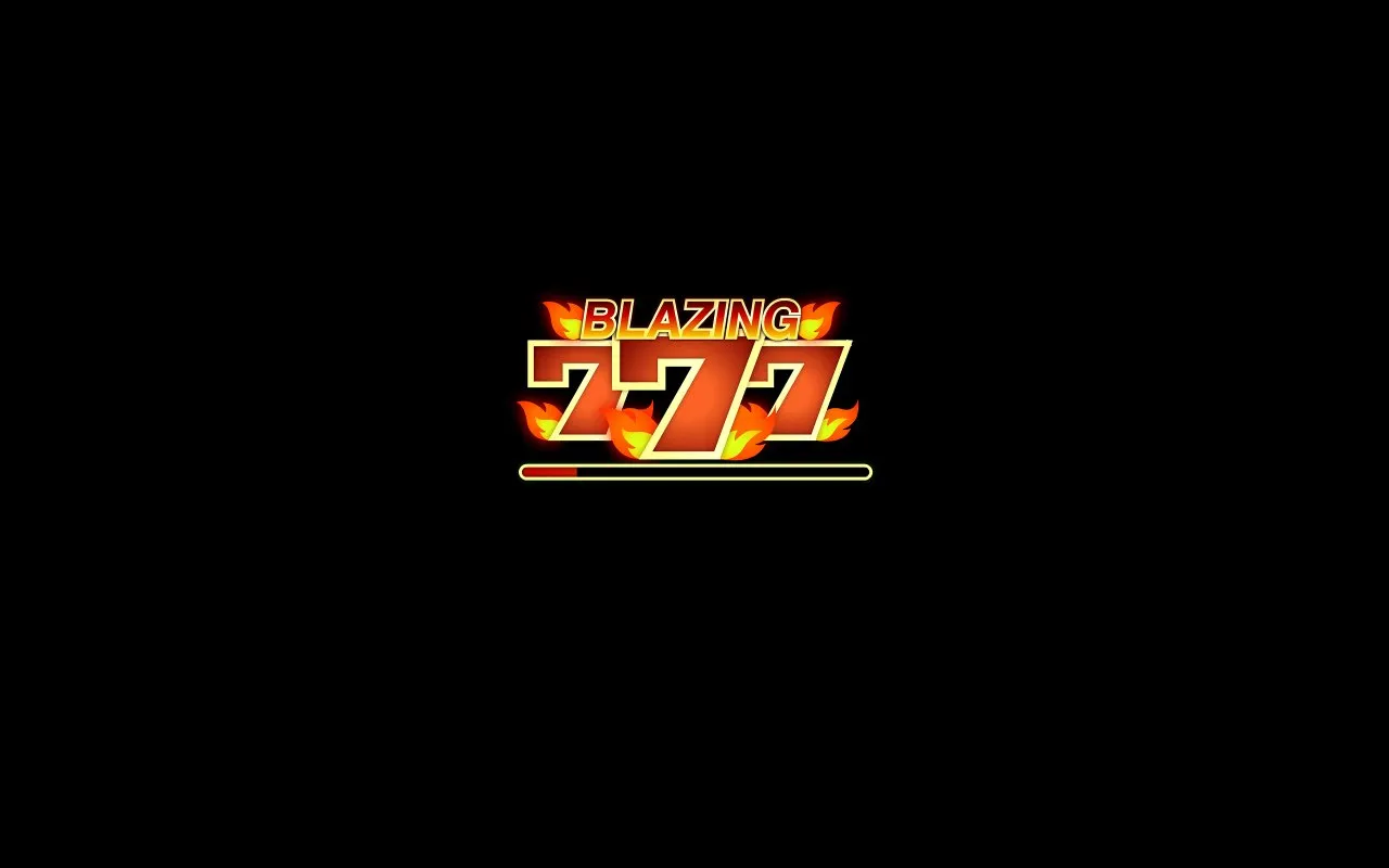 Blazing 777 game window loaded in fun mode showing the classic fruit-machine cabinet