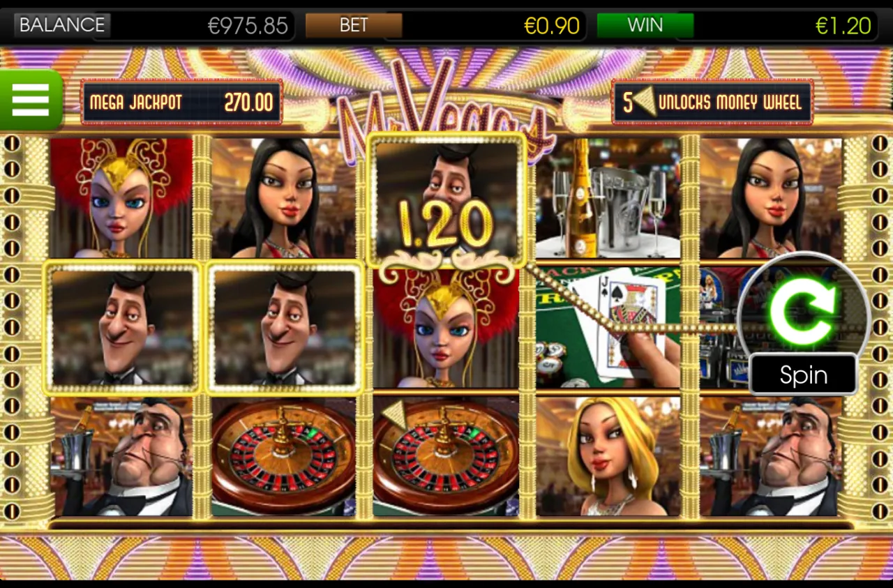 Red-headdress showgirl symbols stacked across the second row
