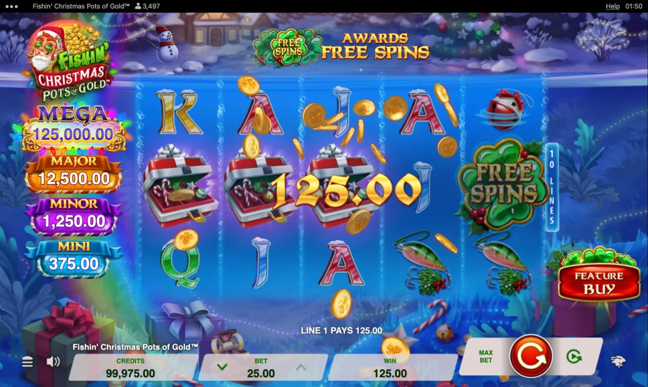 Fishin' Christmas Pots of Gold slot