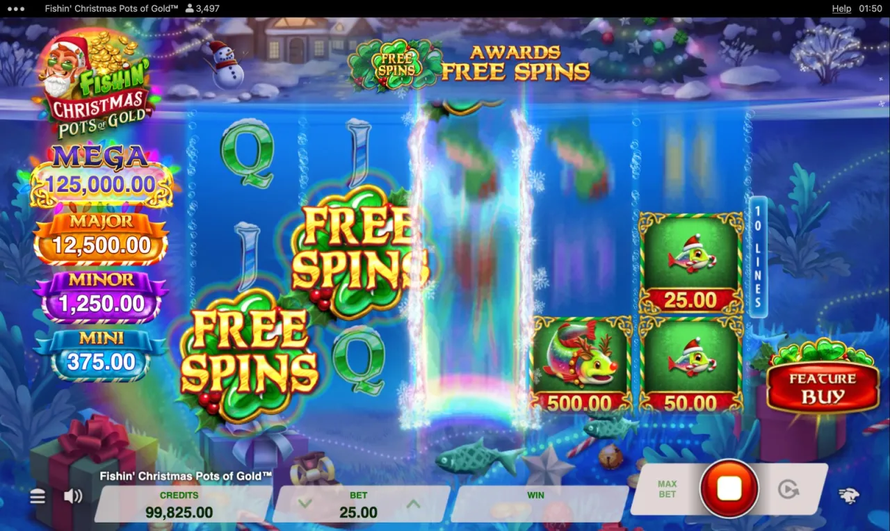 Fishin' Christmas Pots of Gold slot