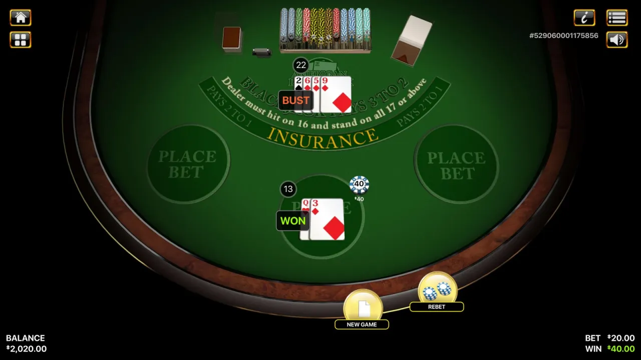 American Blackjack slot