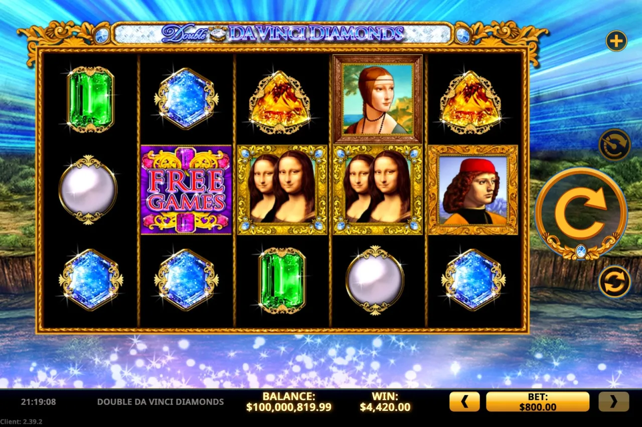 Double Da Vinci Diamonds slot