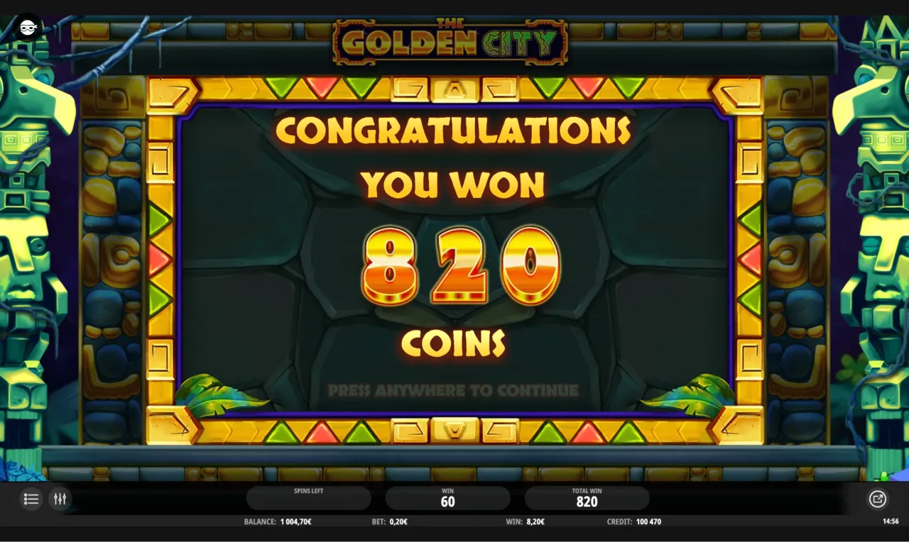 Gold MEGA WIN banner over the second Trail Bonus payout