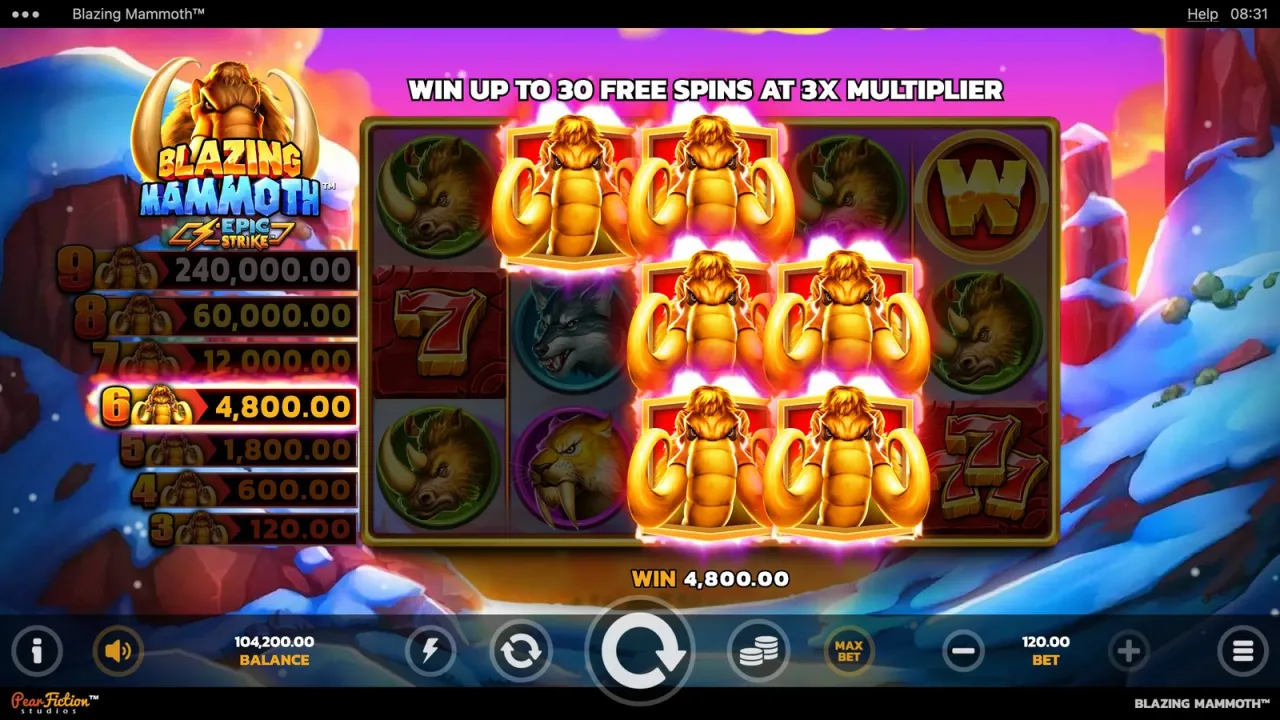 Blazing Mammoth slot