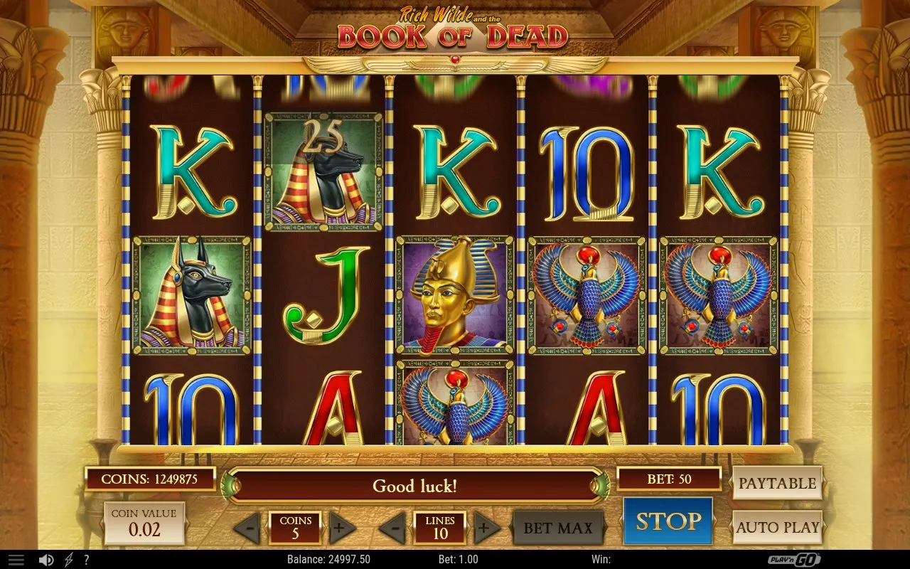 Following spin with a near-miss pattern of Horus heads across reels one and two, no win triggered