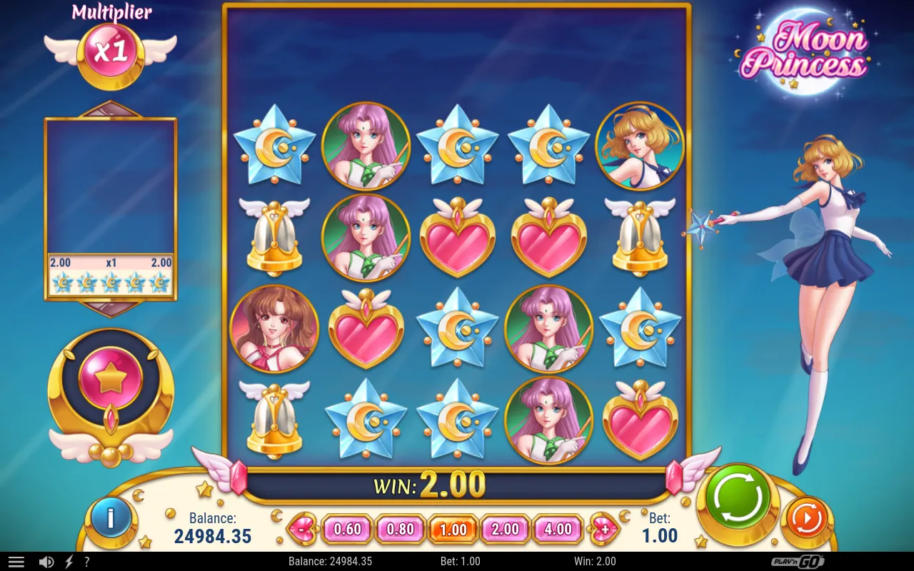 A blue star-moon line paying 2.00, the second-largest base hit of the run.
