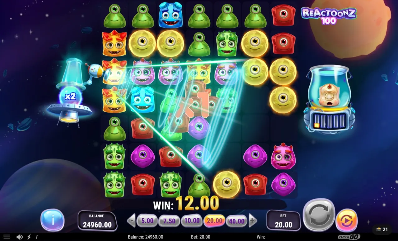 Reactoonz 100 slot