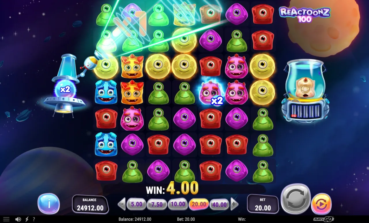 Reactoonz 100 slot
