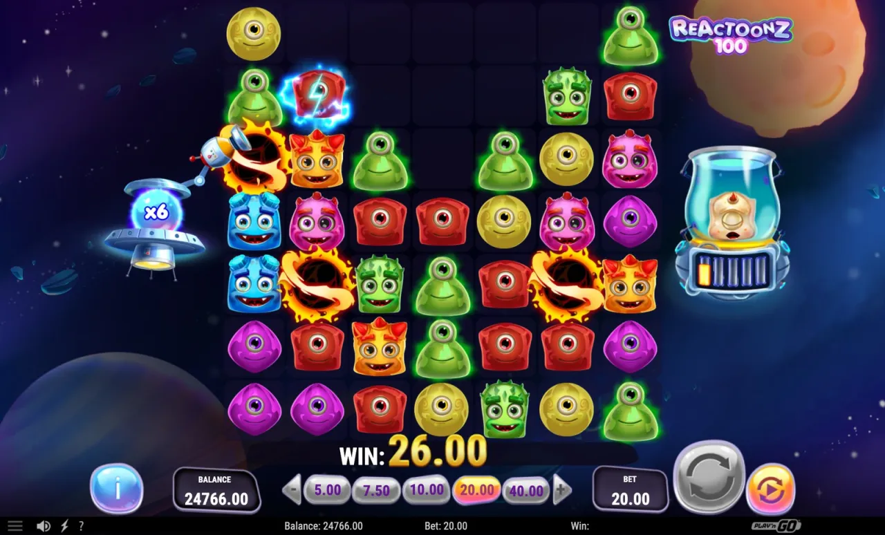 Reactoonz 100 slot