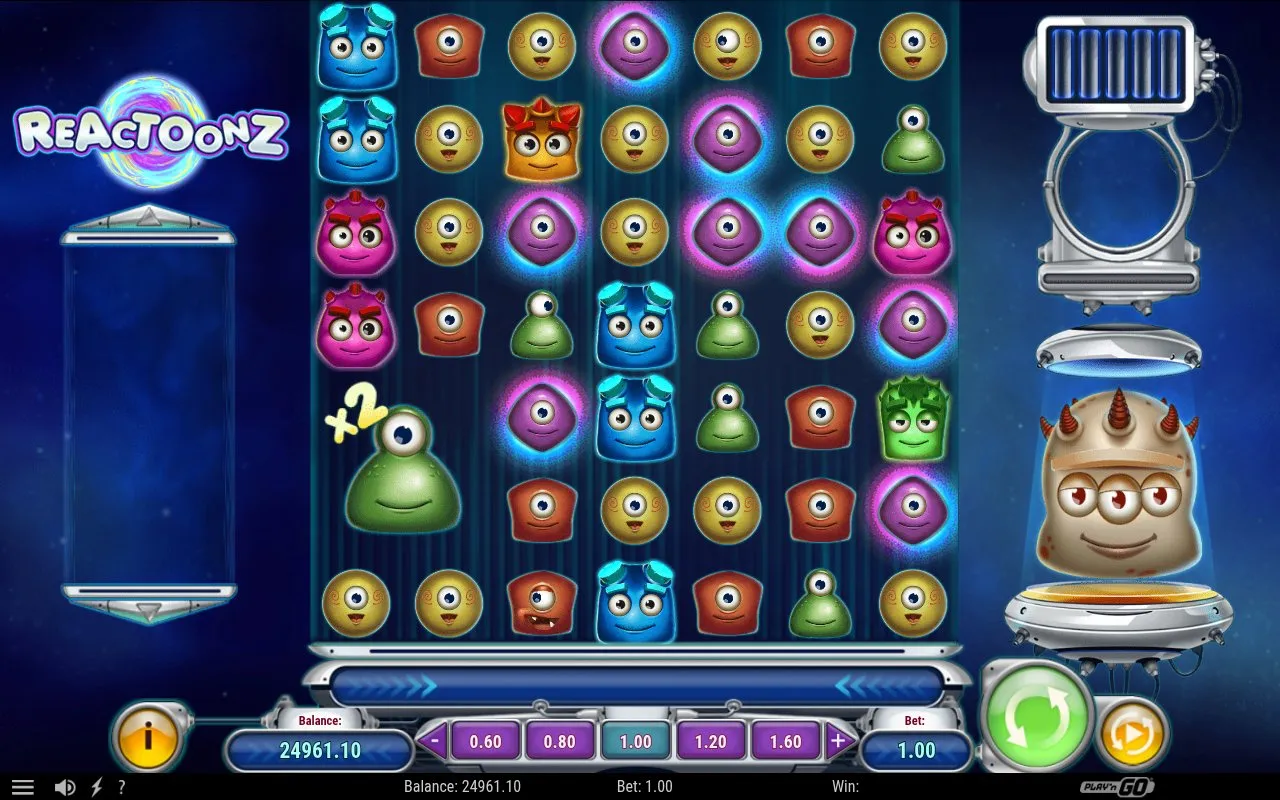 Another base-grid snapshot from later in the same no-win run, balance HUD visible at the bottom
