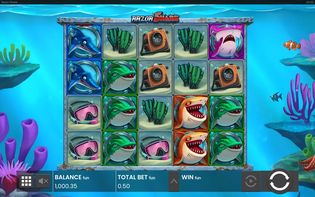 Reset grid with the balance reading 1,000.35