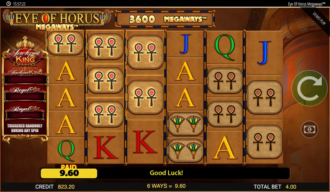 Eye of Horus Megaways Jackpot King slot